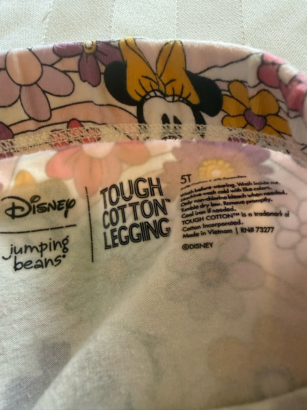 Disney Pink Minnie Mouse Floral Top & Leggings Set - Picture 4 of 6
